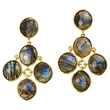 Connie Craig Carroll Jewelry Kitt Gemstone Chandelier Earrings