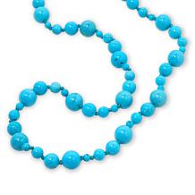 Connie Craig Carroll Jewelry Landon 60" Gemstone Beaded Necklace