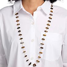 Connie Craig Carroll Jewelry Larken Gemstone Lariat Drop Necklace
