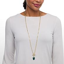 Connie Craig Carroll Jewelry Merritt 36" Gemstone Pendant Necklace