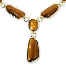 Connie Craig Carroll Jewelry Reya 19" Geometric Gem Station Necklace