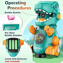 Contixo Dinosaur Bubble Machine Toy