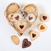 Cookies Con Amore 2-pack 1 lb. Cookie-Filled Heart Baskets
