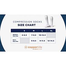 Copper Life 4-pack SnugStay Knee-High Socks