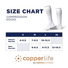 Copper Life 4-Pair Unisex Mixed Ankle & OTC Compression Socks