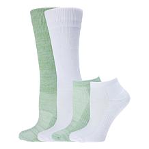 Copper Life 4-Pair Unisex Mixed Ankle & Wide OTC Compression Socks