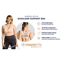 Copper Life by Tommie
Copper Shoulder Support Bra with Zipper