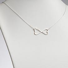 Couple's Names Heart Infinity Necklace