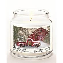 Courtside Market Barn Infused Wax Candle in  Glass Jar with Silver Lid