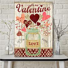 Courtside Market Be My Valentine 24x36 Canvas Wall Art