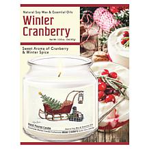 Courtside Market Believe Wax Candle in Glass Jar with Silver Lid