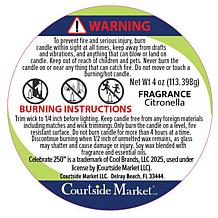 Courtside Market Celebrate 250 Brave 4 oz Citronella Candle Set