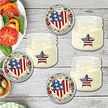 Courtside Market Celebrate 250 Heart 4 oz Citronella Candle Set