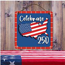 Courtside Market Celebrate 250 USA 12x12" Artboard with Twine