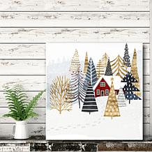 Courtside Market Christmas Chalet I 24x24 Canvas Wall Art