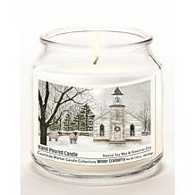 Courtside Market Christmas Chapel Infused Wax Candle with Silver Lid