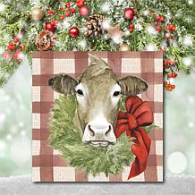 Courtside Market Christmas on the Farm III 30x30 Canvas Wall Art