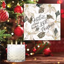Courtside Market Come Home for Xmas Artboard & 13.5 oz. 3-Wick Candle
