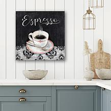 Courtside Market Espresso Bar Canvas Wall Art - 16" x 16"