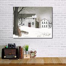 Courtside Market Go Sledding 16x20 Canvas Wall Art