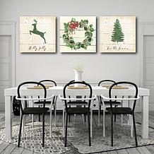Courtside Market Holly Jolly 30x30 Canvas Wall Art