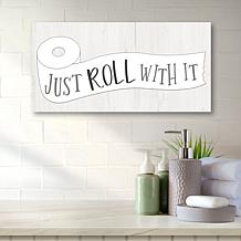 Courtside Market Just Roll With It Canvas Wall Art - 12" x 24"