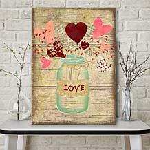Courtside Market Love Jar 24x36 Canvas Wall Art