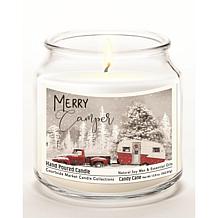 Courtside Market Merry Camper Infused Soy Candle in Glass Jar with Lid