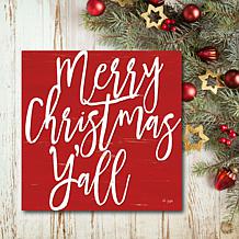 Courtside Market Merry Christmas Y'all 24x24 Canvas Wall Art