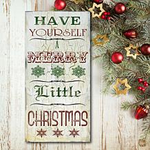 Courtside Market Merry Little Christmas 24x48 Canvas Wall Art