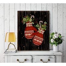 Courtside Market Mittens Floral 20x24 Canvas Wall Art
