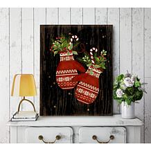 Courtside Market Mittens Floral 30x40 Canvas Wall Art