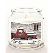 Courtside Market Red Pick-Up Truck with Wreath Wax Infused Candle