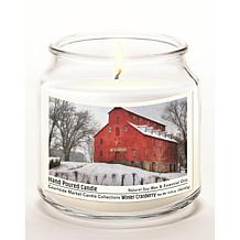 Courtside Market Snow at the Farm Infused Wax Candle with Silver Lid