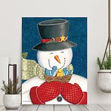 Courtside Market Snowman II 20x24 Canvas Wall Art