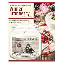 Courtside Market Soy Candle w/ Essential Oils + Glass Lid - Tree Farm