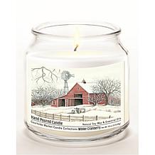 Courtside Market Soy Candle w/ Essential Oils + Lid-Winter Barn w/Mill