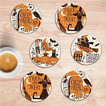 Courtside Market Spooktacular 4" x 4" Coaster Set