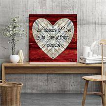 Courtside Market The Measure of Love 30x30 Canvas Wall Art