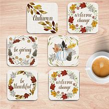 Courtside Market Welcome Change 6-piece Ceramic Coaster Set