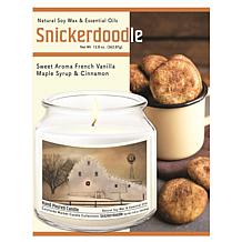 Courtside Market White Barn Holiday Wax Candle in Glass Jar with Lid