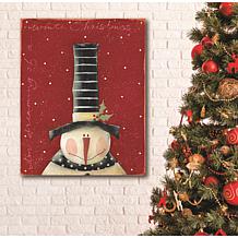 Courtside Market White Christmas 8"x10" Art Board Sign