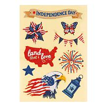 Craft Buddy Celebrate America Crystal Art Stickers - Set of 58