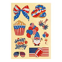 Craft Buddy Celebrate America Crystal Art Stickers - Set of 58