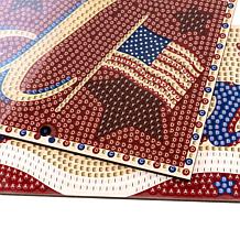 Craft Buddy Crystal Art God Bless America 12" x 24" Hanging Sign Kit