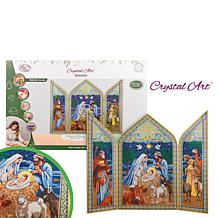 Craft Buddy Crystal Art Hinged Triptych Nativity Scene