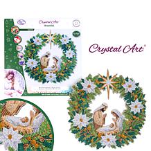 Craft Buddy Crystal Art Nativity Wreath - Oh Holy Night