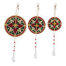 Craft Buddy Crystal Art Snowflake Hanging Pendants - Set of 3