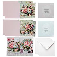 Craft Buddy Crystal Art Vintage Floral Card Set