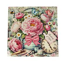 Craft Buddy Crystal Art Vintage Floral Card Set